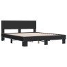 Cadre de lit sans matelas noir 150x200 cm 