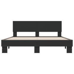Cadre de lit sans matelas noir 150x200 cm 