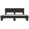 Cadre de lit sans matelas noir 150x200 cm 
