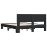 Cadre de lit sans matelas noir 150x200 cm 