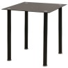Ensemble de table et chaise de salle à manger 3 pièces noir 