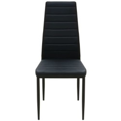 Ensemble de table et chaise de salle à manger 3 pièces noir 