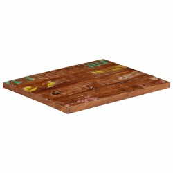 Dessus de table 60x50x3,8 cm rectangulaire bois massif récupéré 