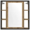 Armoire à miroir salle de bain chêne artisanal bois ingénierie 