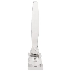 Sculpture Argent 26x26x110 cm Hélice demi 