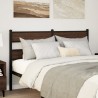 Tête de lit chêne marron 135 cm acier et bois d'ingénierie 