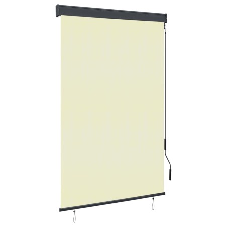 Store roulant d'extérieur 120 x 250 cm Crème 