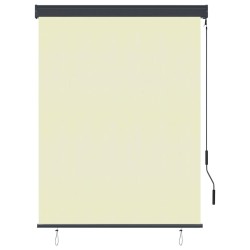 Store roulant d'extérieur 120 x 250 cm Crème 