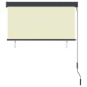Store roulant d'extérieur 120 x 250 cm Crème 