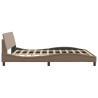 Cadre de lit sans matelas cappuccino 180x200 cm similicuir 
