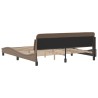 Cadre de lit sans matelas cappuccino 180x200 cm similicuir 