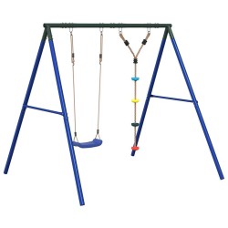 Ensemble balançoire d'extérieur balançoire et corde à disques 
