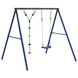 Ensemble balançoire d'extérieur balançoire et corde à disques 