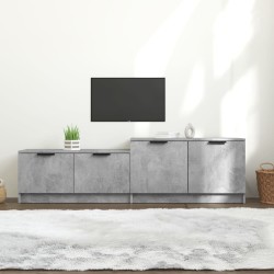Meuble TV Gris béton 158,5x36x45 cm Bois d'ingénierie 