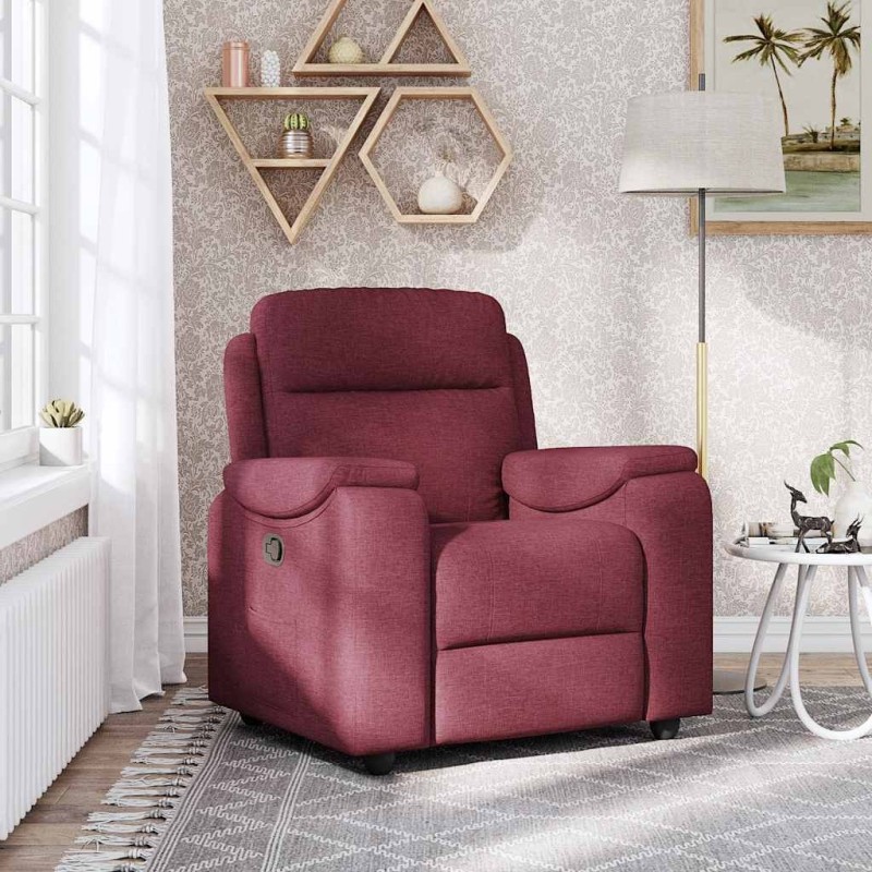 Fauteuil inclinable Rouge bordeaux Tissu 