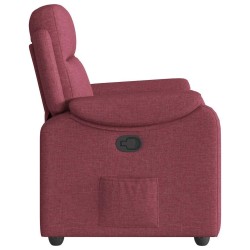 Fauteuil inclinable Rouge bordeaux Tissu 