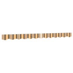 Tissu de remplacement de cantonnière d’auvent rayure jaune gris 