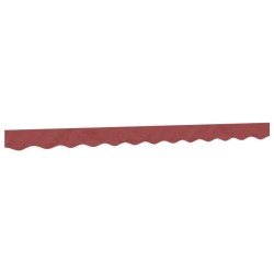 Tissu de remplacement de cantonnière d’auvent rayure bordeaux 