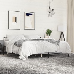 Cadre de lit sans matelas sonoma gris 180x200 cm 