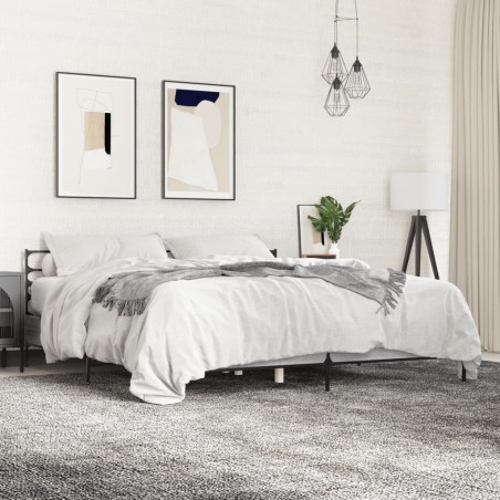 Cadre de lit sans matelas sonoma gris 180x200 cm 