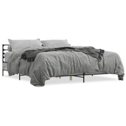 Cadre de lit sans matelas sonoma gris 180x200 cm 
