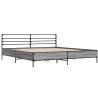 Cadre de lit sans matelas sonoma gris 180x200 cm 