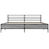 Cadre de lit sans matelas sonoma gris 180x200 cm 