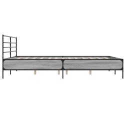 Cadre de lit sans matelas sonoma gris 180x200 cm 