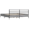 Cadre de lit sans matelas sonoma gris 180x200 cm 