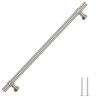 Poignées d'armoire 5 pcs argenté 224 mm acier inoxydable 