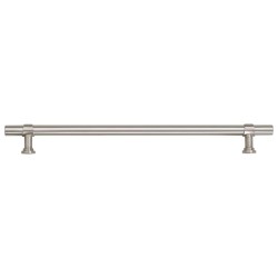 Poignées d'armoire 5 pcs argenté 224 mm acier inoxydable 