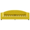 Lit de repos sans matelas jaune 90x200 cm velours 