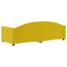 Lit de repos sans matelas jaune 90x200 cm velours 