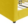 Lit de repos sans matelas jaune 90x200 cm velours 