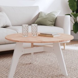 Dessus de table Ø80x1,5 cm rond bois massif de hêtre 