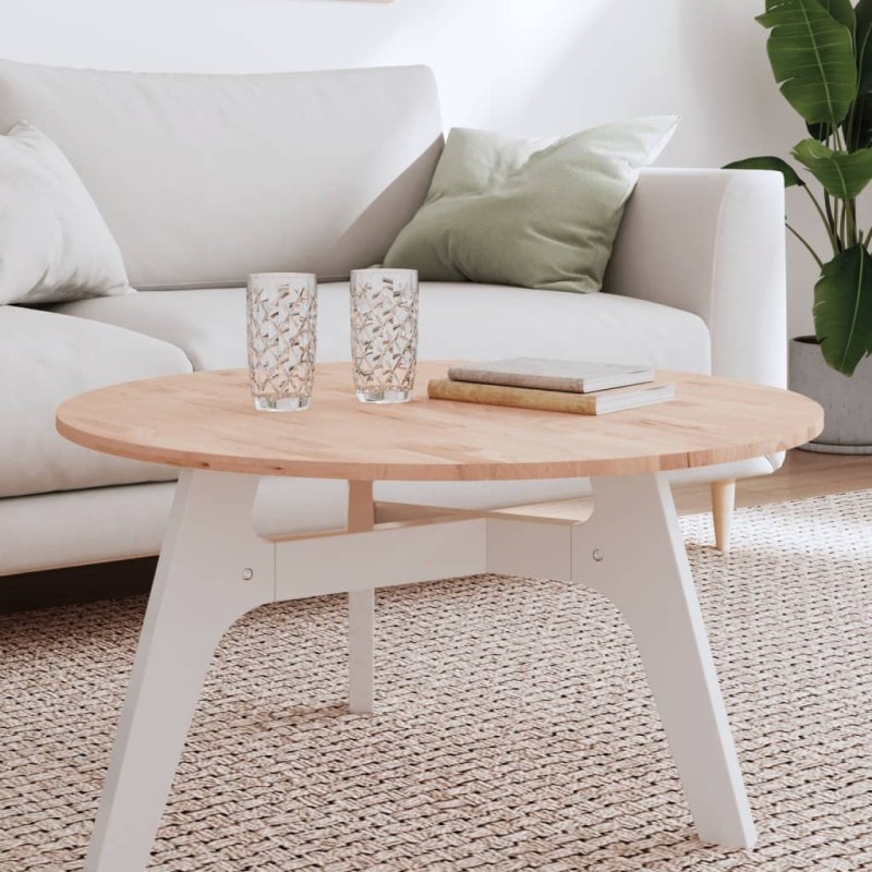 Dessus de table Ø80x1,5 cm rond bois massif de hêtre Dessus de table Ø80x1,5 cm rond bois massif de hêtre