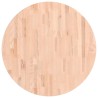 Dessus de table Ø80x1,5 cm rond bois massif de hêtre 