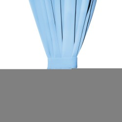 Rideau avec œillets métalliques 2 pcs 135 x 245 cm Turquoise 