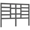 Tête de lit Gris 141x4x104 cm Bois massif de pin 