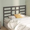 Tête de lit Gris 141x4x104 cm Bois massif de pin 