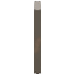 Pieds de table à manger en forme de U, 2 pièces, acier naturel, 90 x (72-73) cm 
