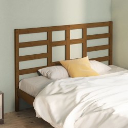 Tête de lit Marron miel 141x4x104 cm Bois massif de pin 