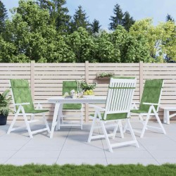 Coussins de chaise à dossier haut lot de 4 modèle de feuille 