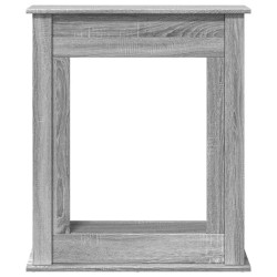 Cadre de cheminée sonoma gris 75x20x87,5 cm bois d'ingénierie 