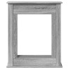Cadre de cheminée sonoma gris 75x20x87,5 cm bois d'ingénierie 
