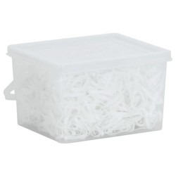 Bandes tressées pour chevaux 2500 pcs silicone blanc 