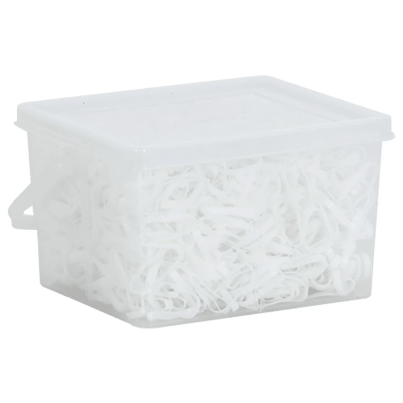 Bandes tressées pour chevaux 2500 pcs silicone blanc 