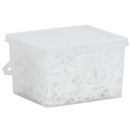 Bandes tressées pour chevaux 2500 pcs silicone blanc 