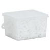 Bandes tressées pour chevaux 2500 pcs silicone blanc 