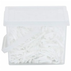 Bandes tressées pour chevaux 2500 pcs silicone blanc 